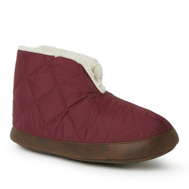 Dearfoams Women's Haven Warm Up Nylon Bootie Slippers