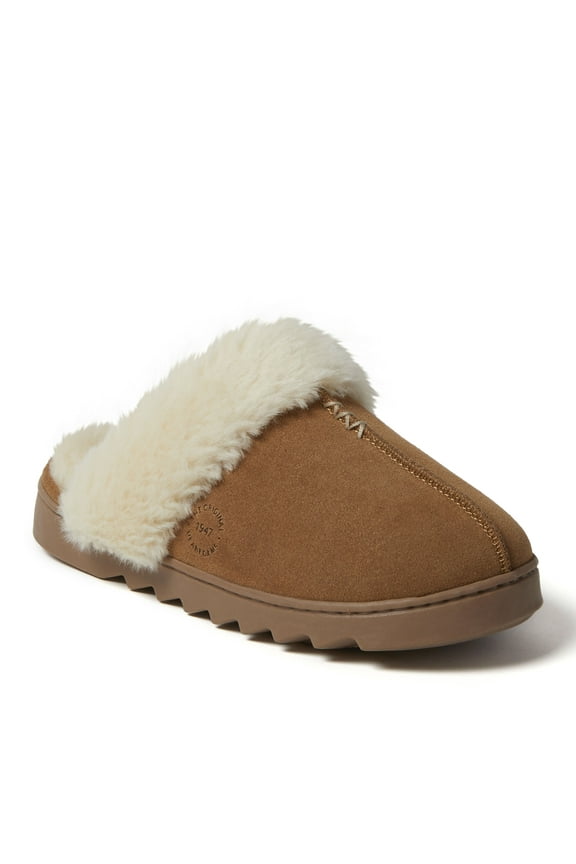 Women's Helena Genuine Suede Scuff House Shoe Slipper