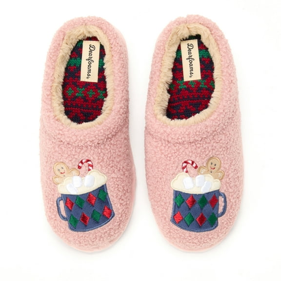 Dearfoams Women's Holiday Novelty Mug Clog Slipper