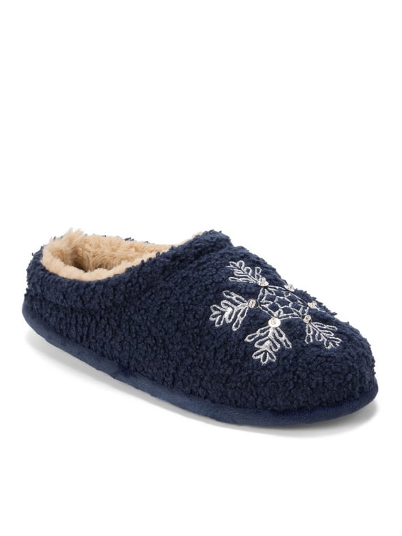 Women's Holiday Novelty Snowflake Clog Slipper
