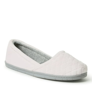Dearfoams Women's Katie Microfiber Velour Espadrille House Slipper