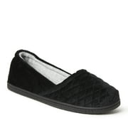 Dearfoams Womens Katie Microfiber Velour Espadrille House Slipper