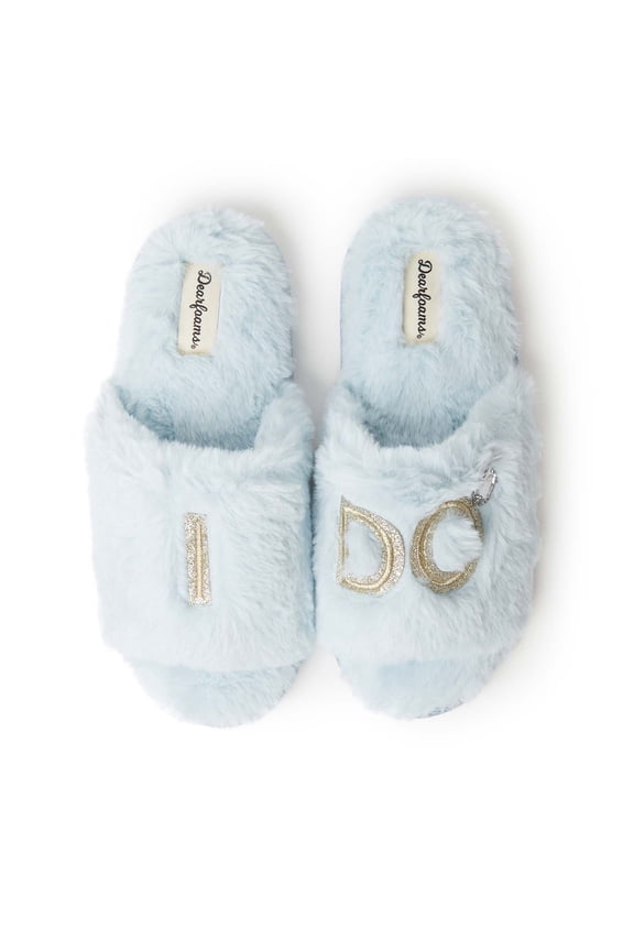 Women's Lane Bridal I Do Fuzzy Slide Slipper