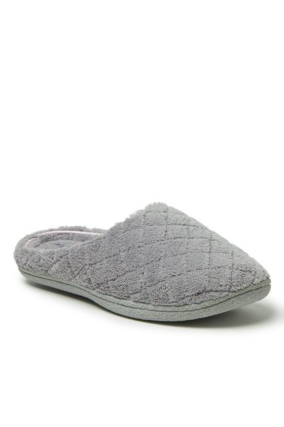 Women's Leslie Quilted Microfiber Terry Memory Foam Clog House Slipper