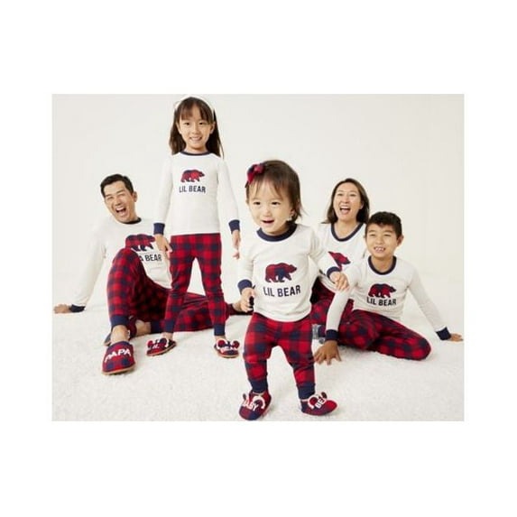 Dearfoams Women's Long Sleeve Top and Pants Matching Family Pajamas Set, 2-Piece, Sizes S-3X