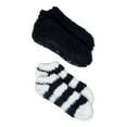 thumbnail image 1 of Dearfoams Women's Low Cut Fuzzy Socks, 2-Pack, 1 of 2