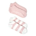 thumbnail image 1 of Dearfoams Women's Low Cut Fuzzy Socks, 2-Pack, 1 of 2