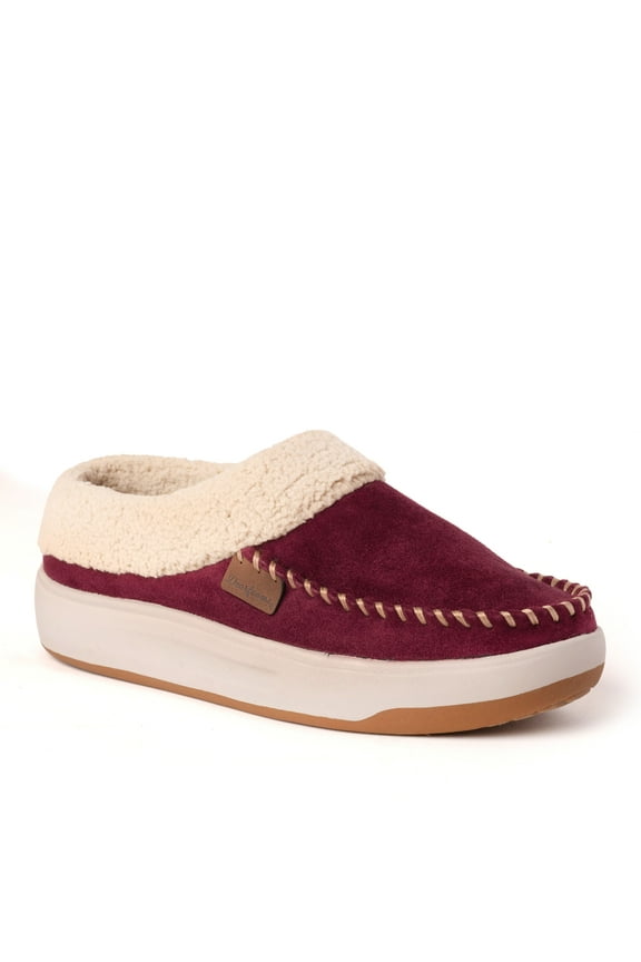 Women's Maple Moccasin Toe Clog House Shoe Slipper