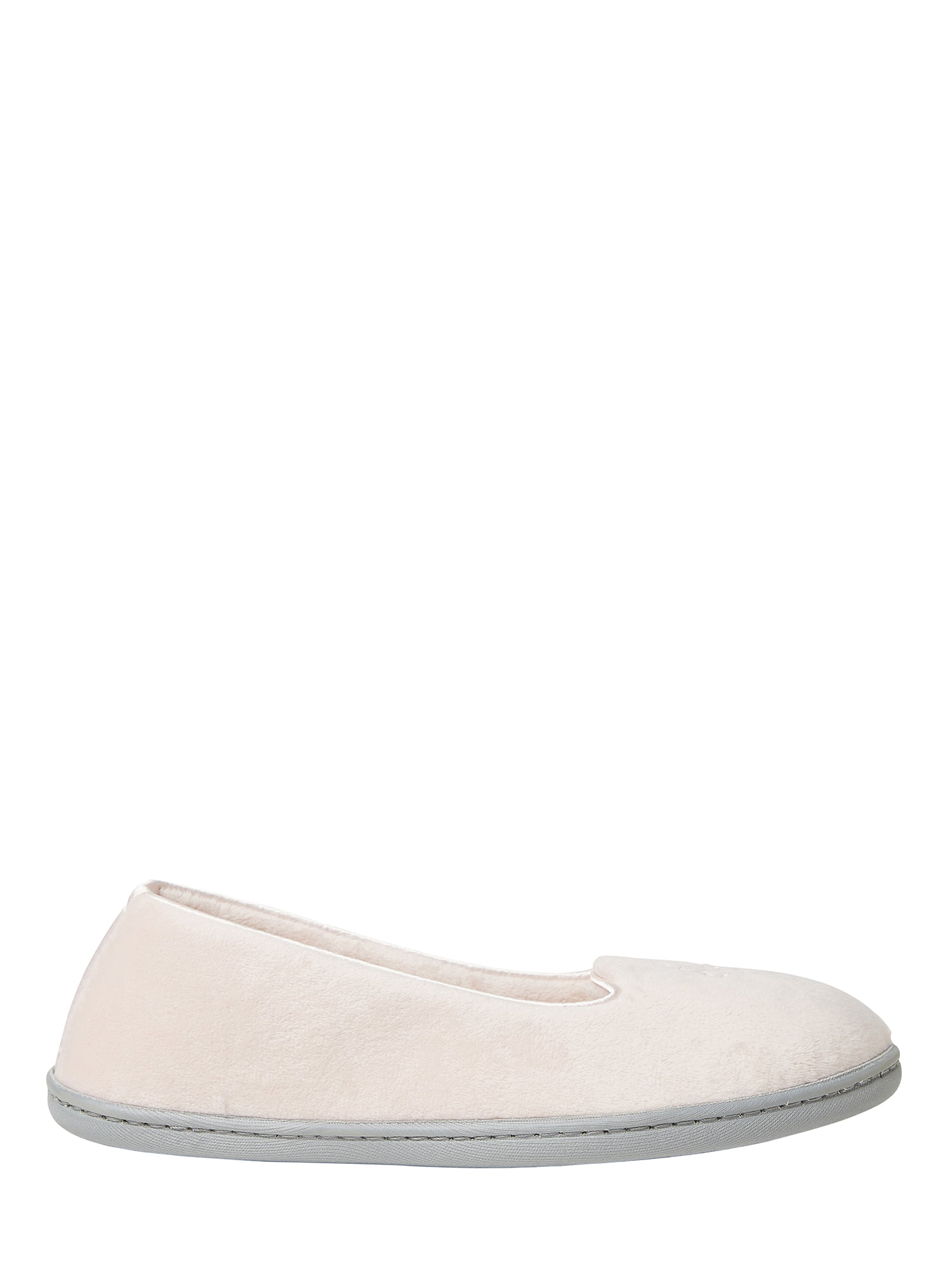 Dearfoams Women's Microfiber Velour Closed Back Slippers