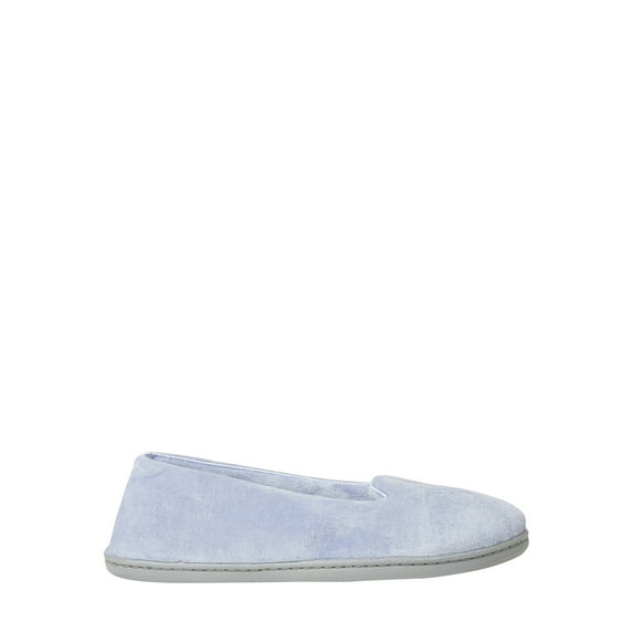 Dearfoams Women's Microfiber Velour Closed Back Slippers