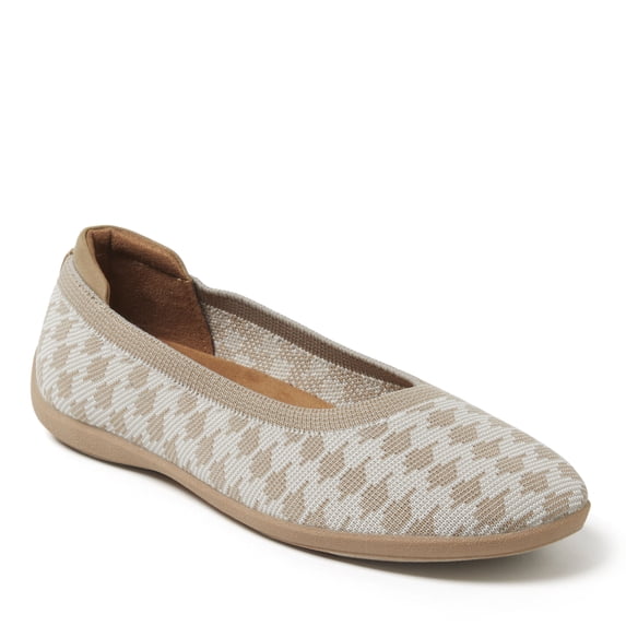 Dearfoams Women's Misty Ballet Flat Lightweight Slip Ons