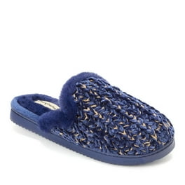 Dearfoams Womens Rebecca Microfiber Velour Closed Back Slipper