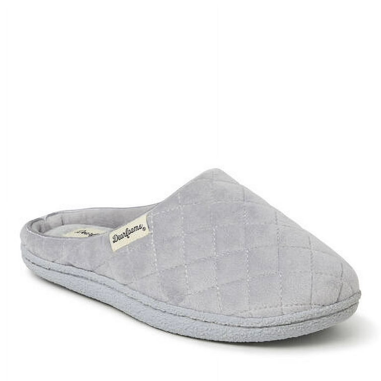 Dearfoams Women s Quilted Velour Clog Slipper