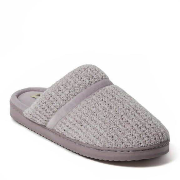 Dearfoams Women's Serena Marled Chenille Scuff House Slipper