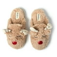 thumbnail image 1 of Dearfoams Women's Shay Holiday Christmas Reindeer Scuff Slipper, 1 of 6