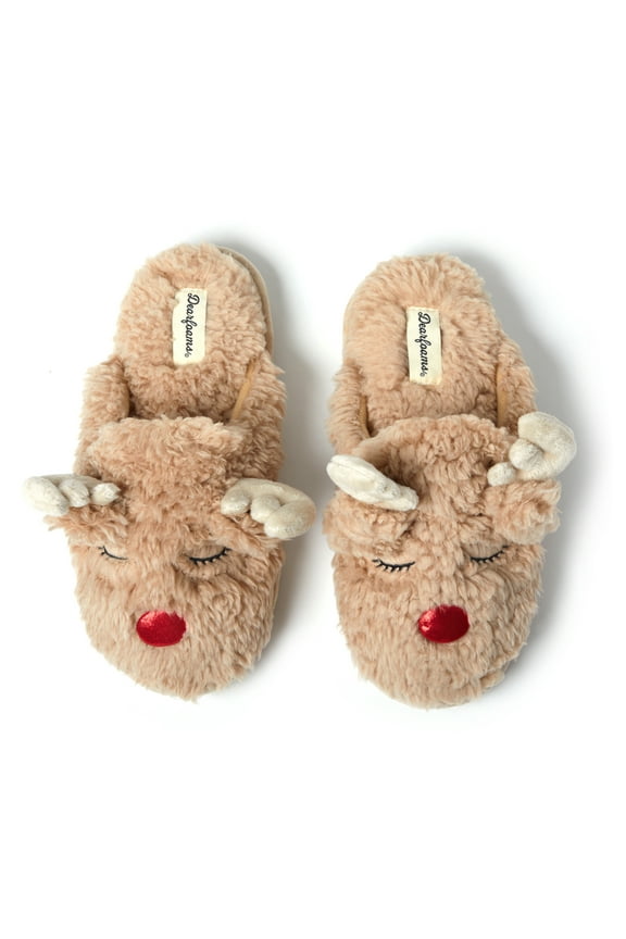 Women's Shay Holiday Christmas Reindeer Scuff Slipper
