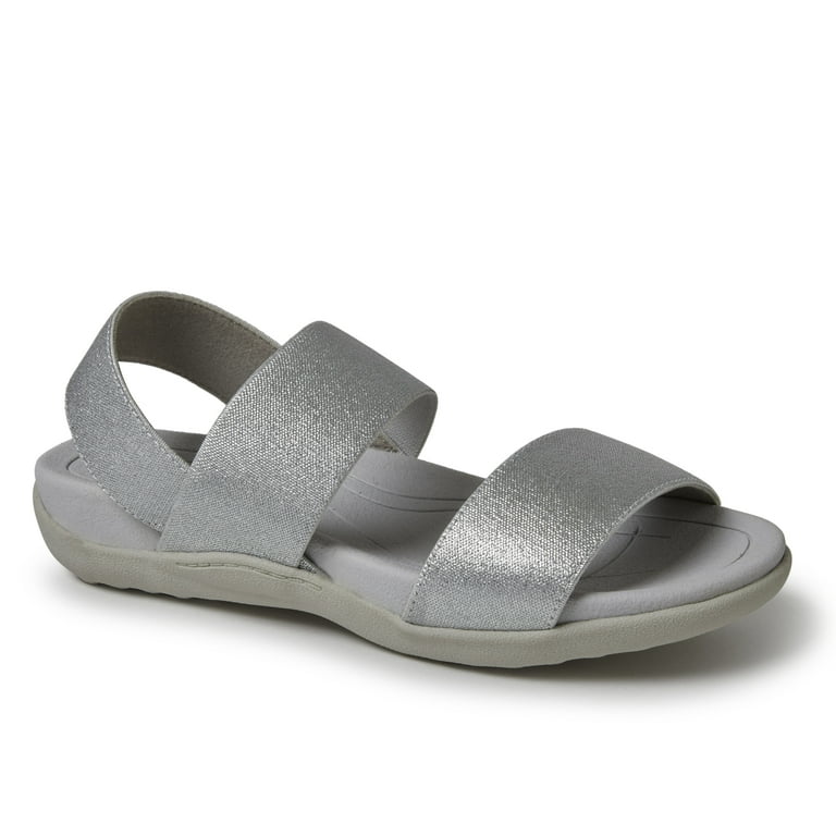 Dearfoams Women s Sloane Low Foam Back Strap Sandal Walmart