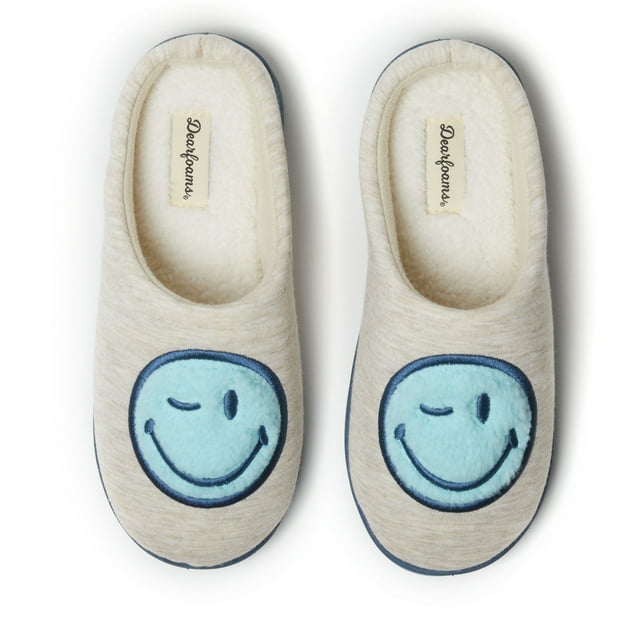 Chanclas Hombre Pantuflas Hombre Dearfoams Unisex-adulto Smile