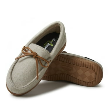 Dearfoams Women's Wilmington Wool Blend House Shoe Moccasin Slipper