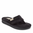 thumbnail image 1 of Dearfoams Women's Wrenley Terry Thong Flip Flop House Slipper, 1 of 9