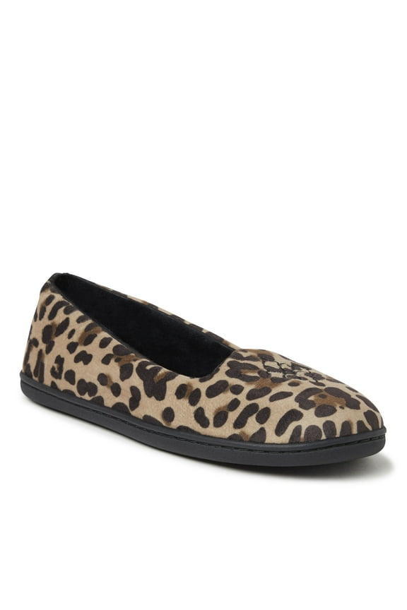 Womens Rebecca Microfiber Velour Closed Back House Slipper