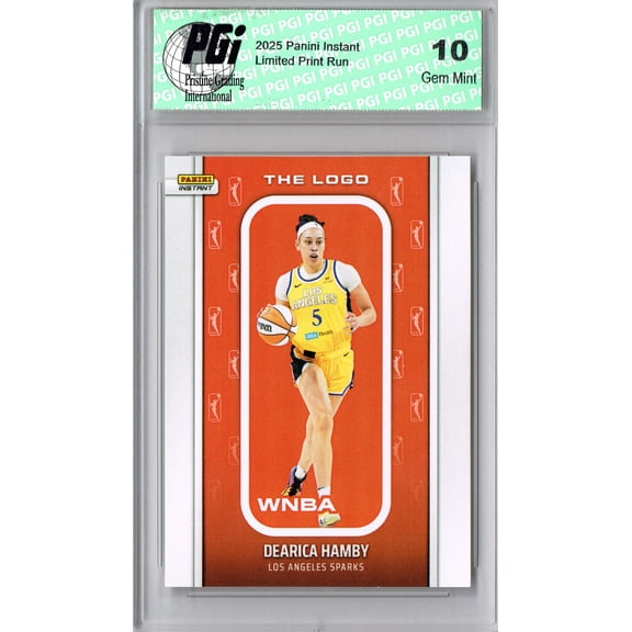Dearica Hamby 2025 WNBA The Logo #LOGO-10 Only 1,447 Made Rare Card PGI 10
