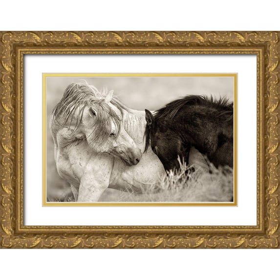 Dearing, Lisa 18x13 Gold Ornate Wood Framed with Double Matting Museum Art Print Titled - The Long Goodbye