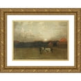 thumbnail image 1 of Dearth, Henry Golden 18x14 Gold Ornate Wood Framed with Double Matting Museum Art Print Titled - The Stubble Field, 1 of 4