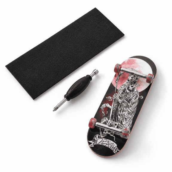 Death 34mm Woodend Professional Finger Skateboard with CNC Swirl Wheels
