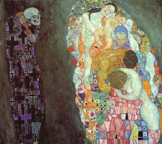 Death And Life Canvas Art - Gustav Klimt (24 x 24)