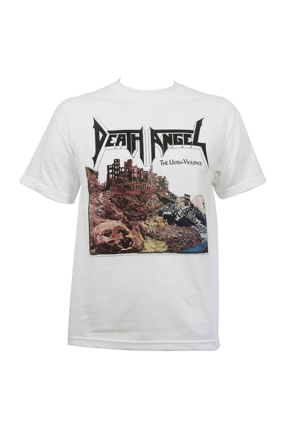 Death Angel Men's Ultra Violence T-Shirt XX-Large White | Officially Licensed Merchandise
