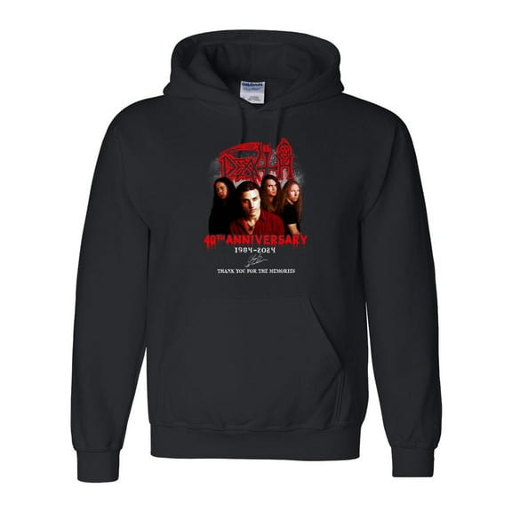 Death Band 40th Anniversary Metal Music Chuck Schuldiner Tribute Fan Rock Hoodie Unisex, up to 5XL