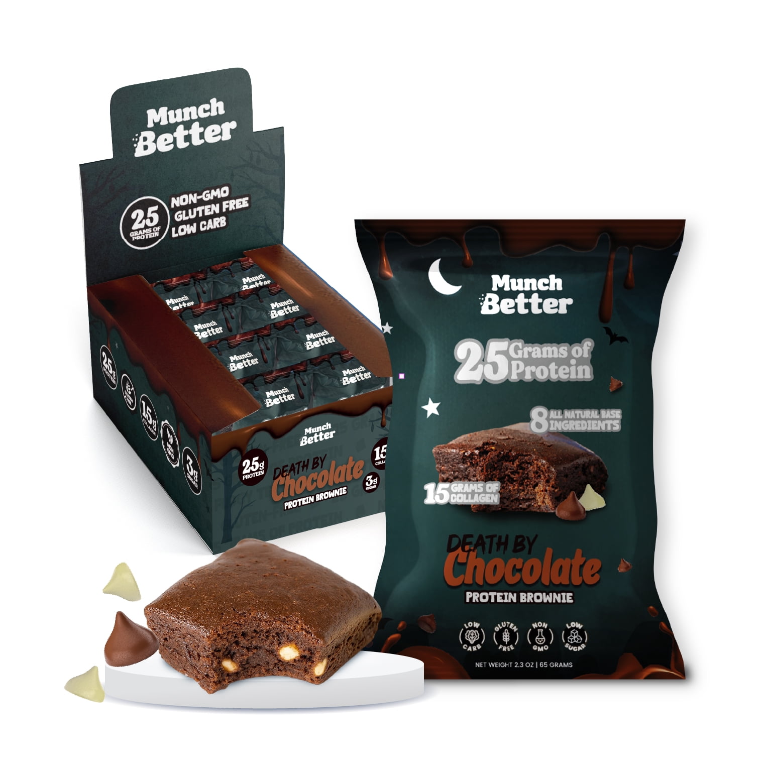 Death By Chocolate - Munch Better Protein Brownie