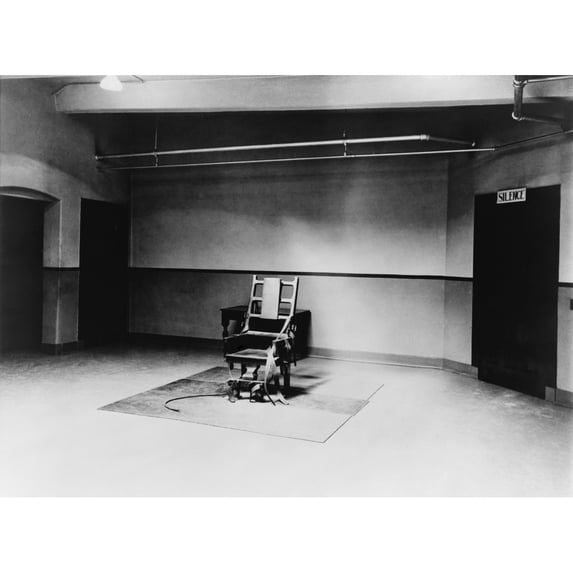 Death Chamber And Electric Chair At Sing Sing Prison In 1923. History (36 x 24)