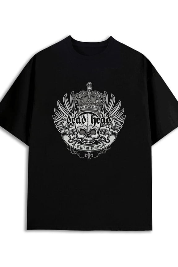 Greenink Death Cult Tee for men 180G 100% Cotton black Original Unisex Shirt Short Sleeve tshirts Basic Unisex Shirt Crewneck tshirts Classic Unisex Shirt Cotton tshirts