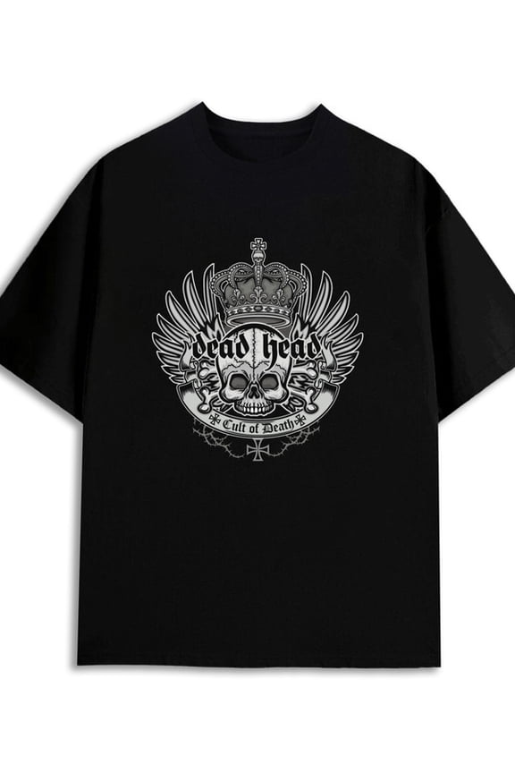 Death Cult Tee for men 180G 100% Cotton black Original Unisex Shirt Short Sleeve tshirts Basic Unisex Shirt Crewneck tshirts Classic Unisex Shirt Cotton tshirts