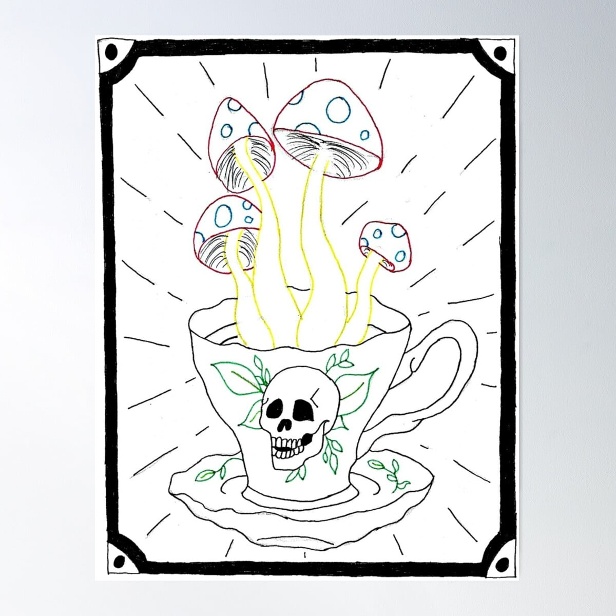 Death Cup Poster Wall Art Modern Wall Decor For Living Room Bedroom Death Cup Poster Wall Art Modern Wall Decor For Living Room Bedroom