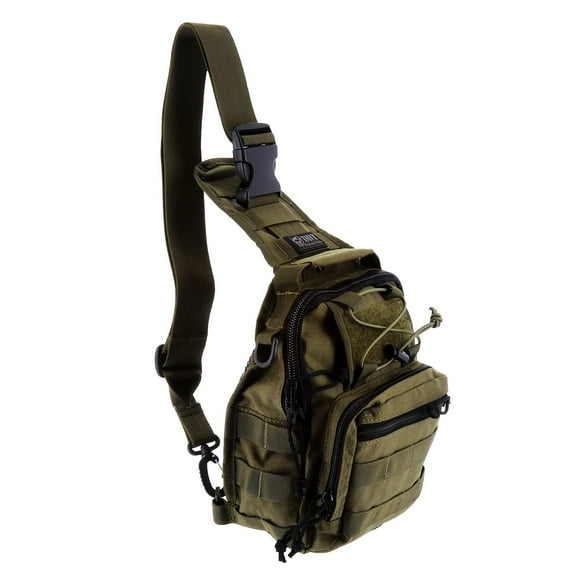 DDT Night Stalker Small EDC Sling Bag with DDT Logo Patch, Color Bloodline