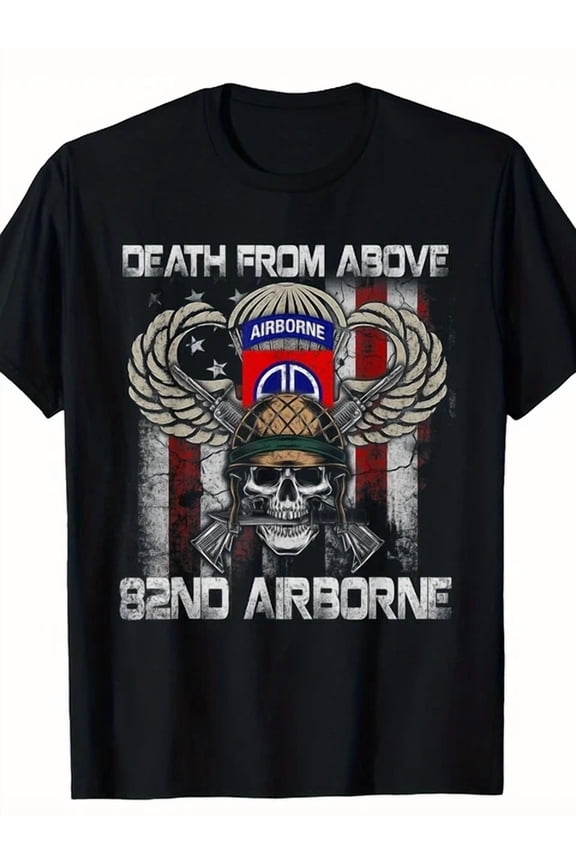 [Death From Above, Veteran Tee] 82Nd Airborne Division Veteran T-Shirt, Unisex T-Shirt