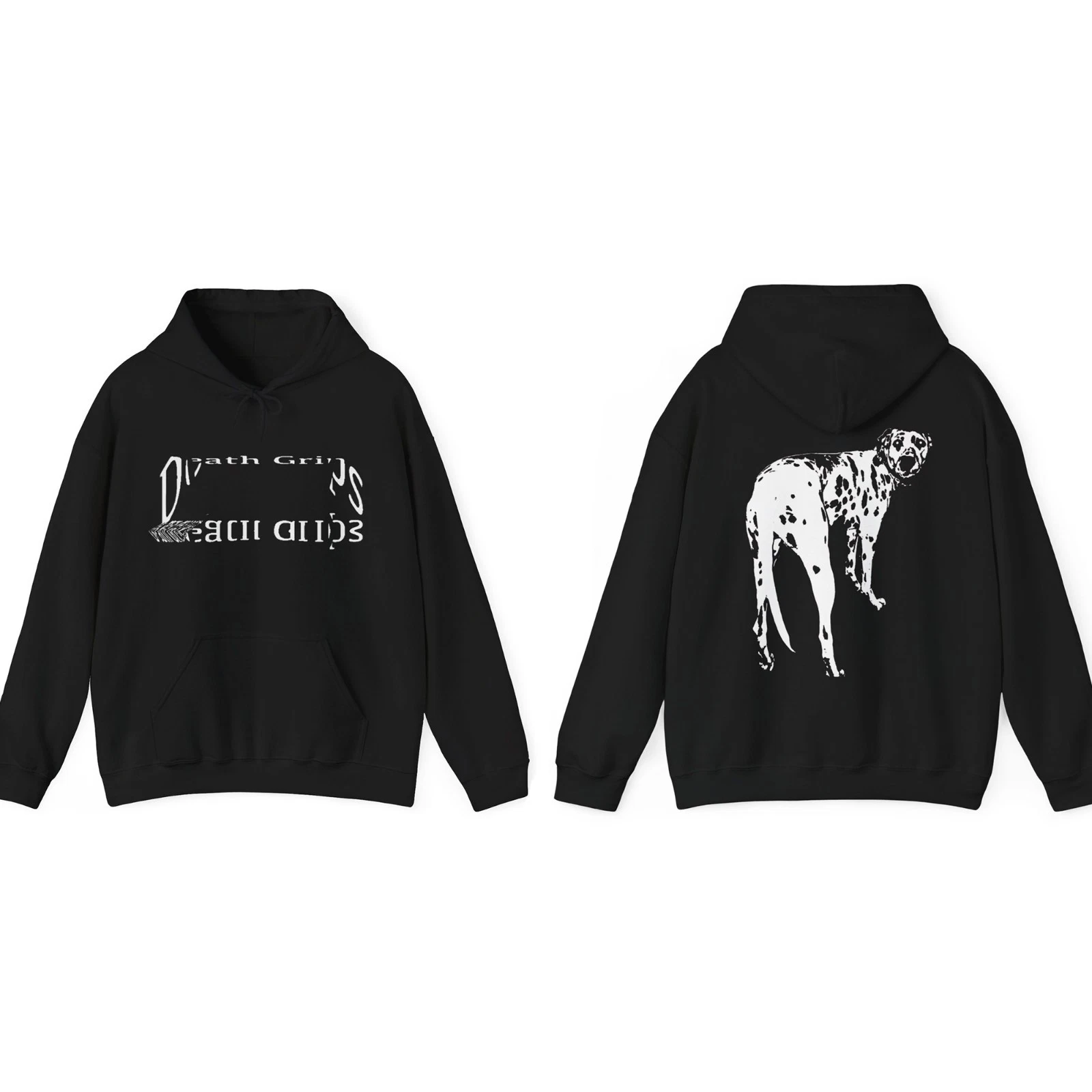 Death Grips Death Album Tour Merch Dalmatian Black Pullover Hoodies ...