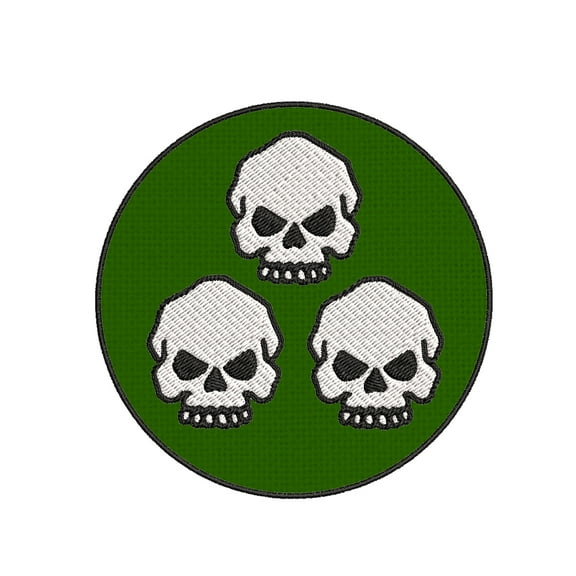 Death Guard Warhammer 40k Embroidered Patch Iron-On Applique, Cosplay Vest Clothing Badge Back Packs Uniform, Geeks & Gamers, Table Top, Anime, Cartoon, Grim Dark DIY