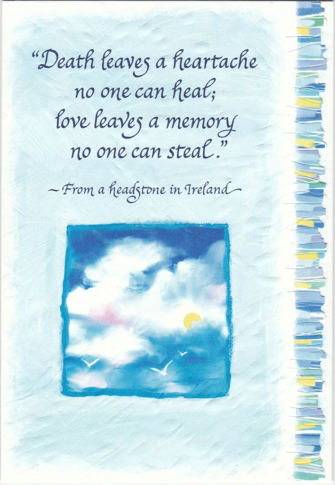 Blue Mountain Arts Sympathy Greeting Card 