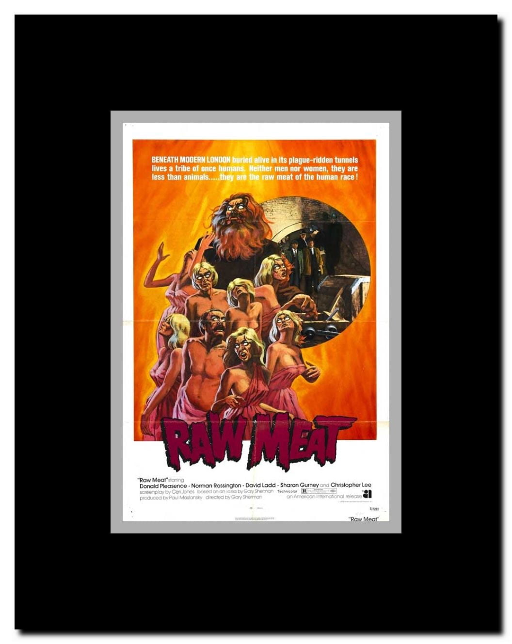 Death Line Framed Movie Poster