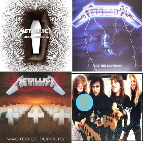 Death Magnetic & Ride The Lightning (180G) & Master Of Puppets (Remastered) & $5.98 Ep: Garage Days Re-Revisited (Remastered) [LP Vinyl Bundle]