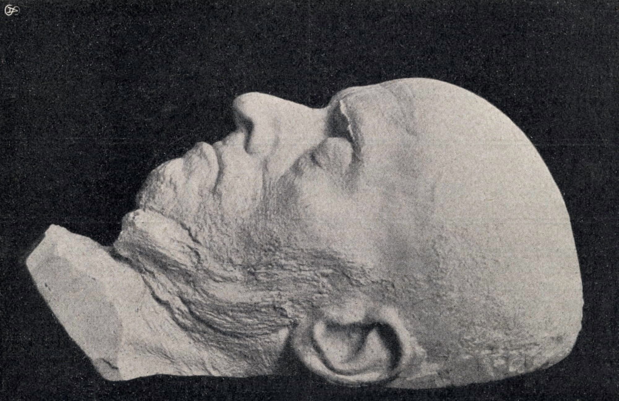 Death Mask Of Adolph Friedrich Erdmann Von Menzel 1815 To 1905 German Artist From Die Gartenlaube Published 1905 Canvas Art - Ken Welsh Design Pics (18 x 11)