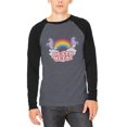 thumbnail image 1 of Death Metal Rainbow Adult Long Sleeve Raglan T-Shirt, 1 of 1