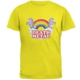thumbnail image 1 of Death Metal Rainbow Mens T Shirt Bright Yellow MD, 1 of 1