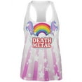 thumbnail image 1 of Death Metal Rainbow Unicorns All Over Womens Work Out Tank Top Multi SM, 1 of 2