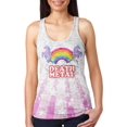 thumbnail image 1 of Death Metal Rainbow Unicorns Juniors Burnout Racerback Tank Top Multi X-LG, 1 of 2