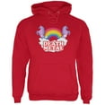 thumbnail image 1 of Death Metal Rainbow Unicorns Mens Hoodie Red MD, 1 of 1